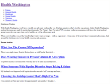 Tablet Screenshot of healthwa.com
